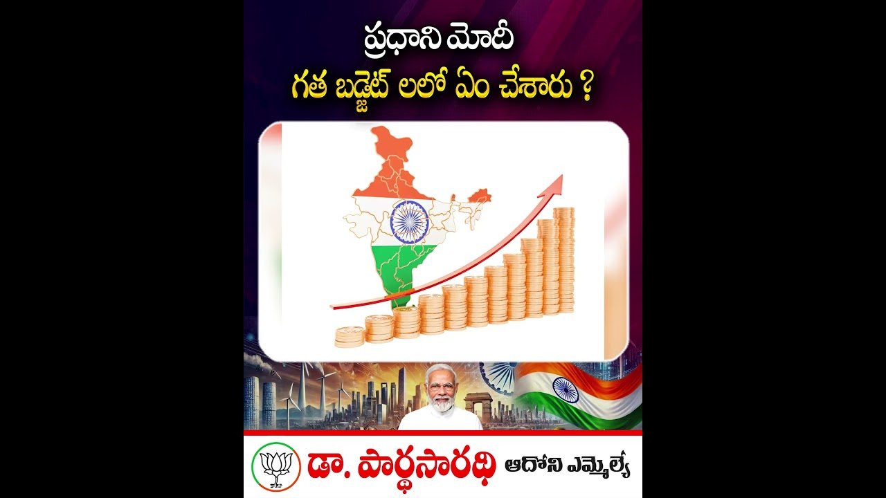 మోదీ బడ్జెట్‌లతో మారిన భారత్: ఎమ్మెల్యే పార్థసారథి వివరణ